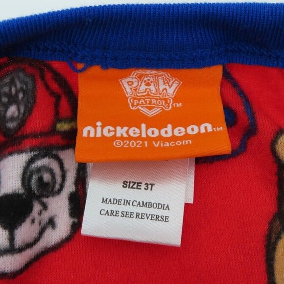 Nickelodeon PAW Patrol 3T Red Fleece Zip Gripper Feet Pajamas One Piece NEW - Picture 5 of 8